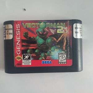 Genesis Vectorman Game Cartridge - Black